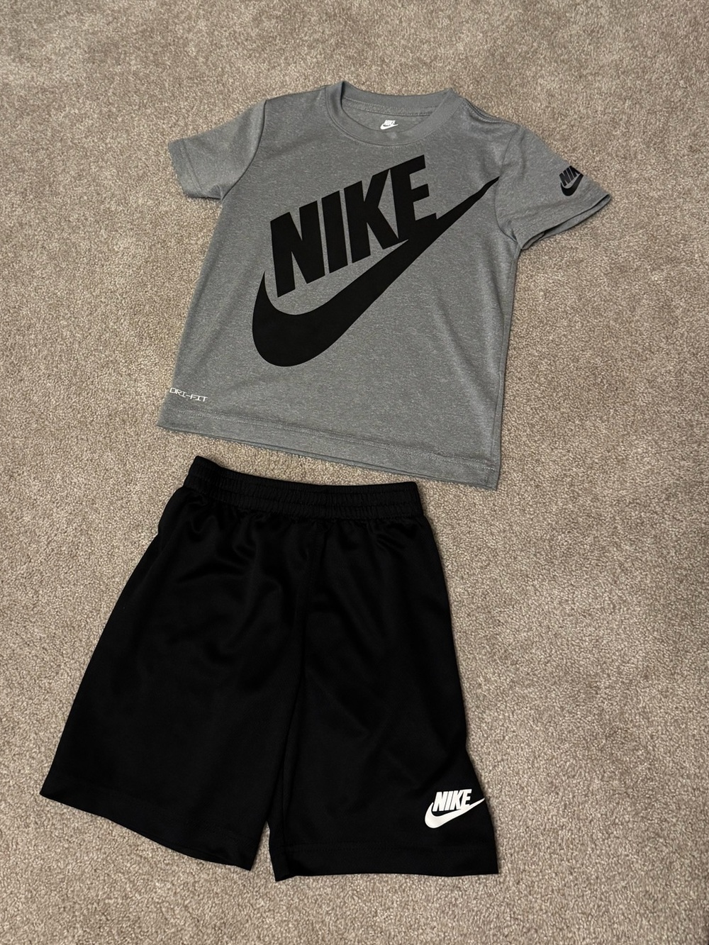 Little Boys Nike shorts set